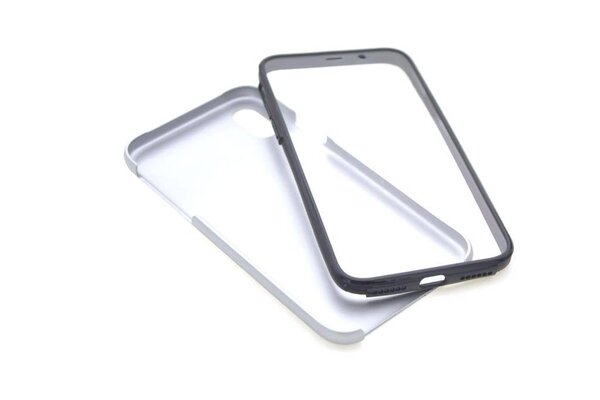 Silicone case for Apple iPhone X - Silver (8719273265376)