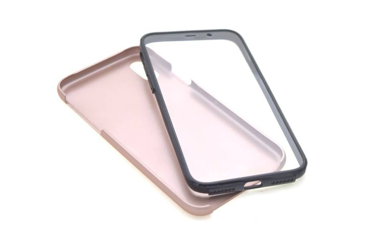 Silicone case for Apple iPhone X - Rose Gold (8719273265369)