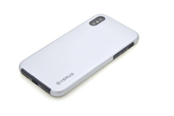 Silicone case for Apple iPhone X - Silver (8719273265376)