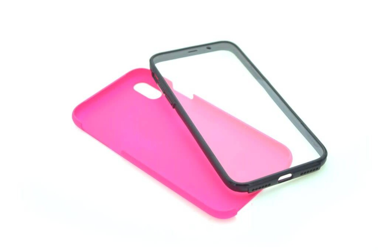 Silicone case for Apple iPhone X - Hot Pink (8719273265383)