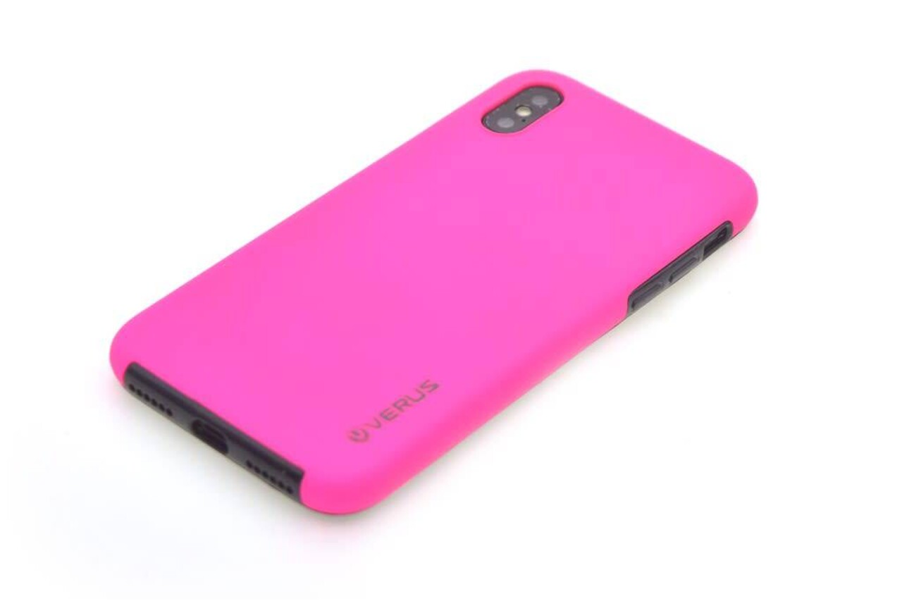 Silicone case for Apple iPhone X - Hot Pink (8719273265383)