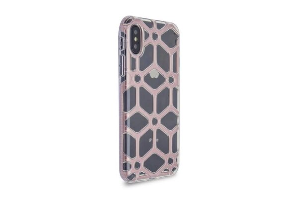 Silicone case for Apple iPhone X - Rose Gold (8719273267783)