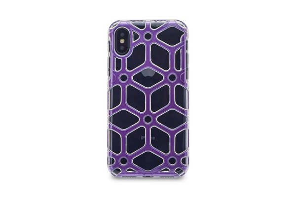 Silicone case for Apple iPhone X - Purple (8719273267813)