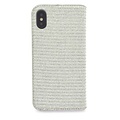 Zilver hoesje voor de iPhone X-Xs - Book Case - Pasjeshouder - Magneetsluiting