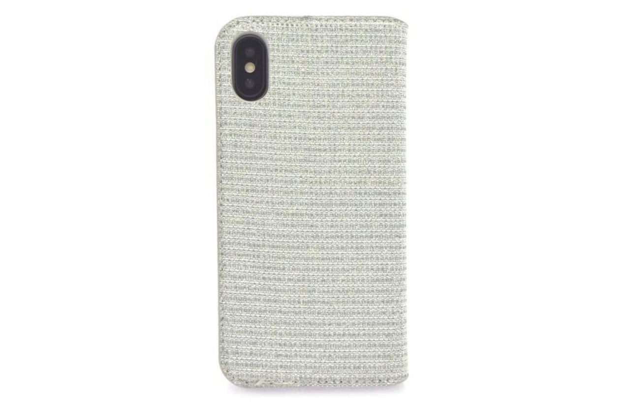 Apple iPhone X; iPhone Xs Card holder Silver Book type case for iPhone X; iPhone Xs Magnetic closure Apple iPhone X; iPhone Xs Card holder Silver Book type case for iPhone X; iPhone Xs Magnetic closure