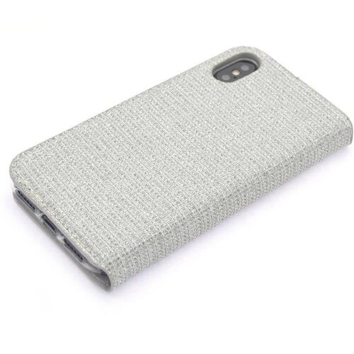 Zilver hoesje voor de iPhone X-Xs - Book Case - Pasjeshouder - Magneetsluiting