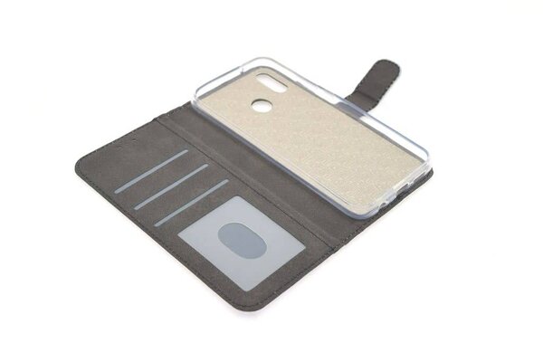 Huawei P20 Lite Kartenhalter Weiß Book-Case hul -Magnetverschluss - Kunststof;TPU Huawei P20 Lite Kartenhalter Weiß Book-Case hul -Magnetverschluss - Kunststof;TPU