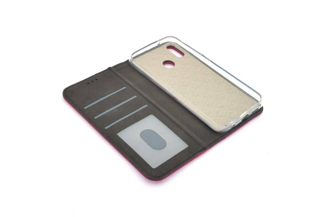Roze hoesje voor Huawei P20 Lite - Book Case - Pasjeshouder - Magneetsluiting Roze hoesje voor Huawei P20 Lite - Book Case - Pasjeshouder - Magneetsluiting