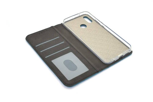 Huawei P20 Lite Card holder Blue Book type case for P20 Lite Magnetic closure Huawei P20 Lite Card holder Blue Book type case for P20 Lite Magnetic closure