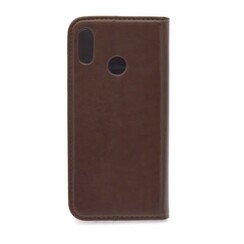 Huawei  P20 Lite Kartenhalter Braun Book-Case hul -Magnetverschluss - Kunststof;TPU