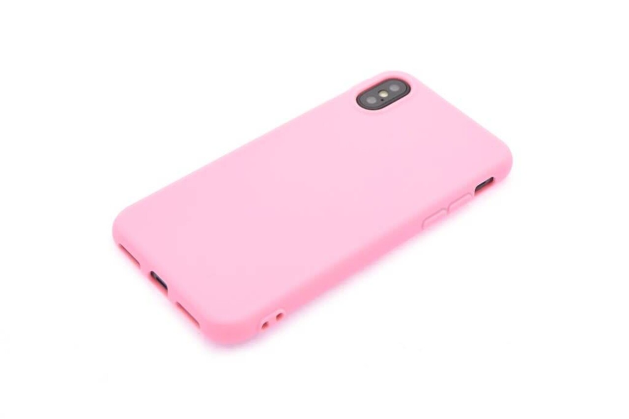 Silicone case for iPhone X - Pink (8719273271261)