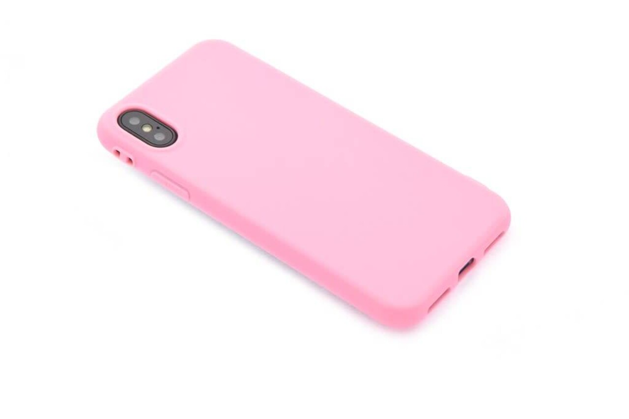 Silicone case for iPhone X - Pink (8719273271261)