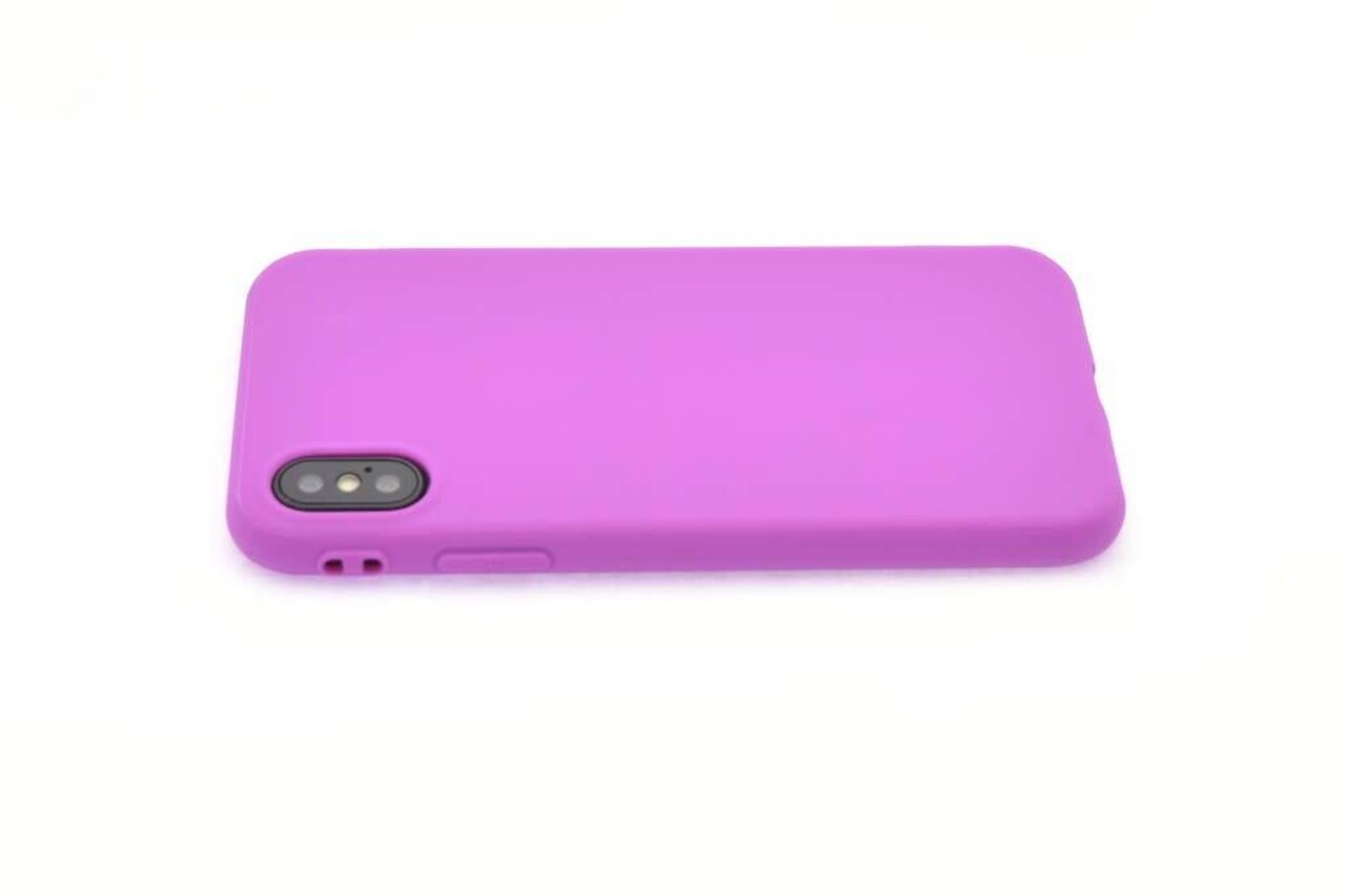 Silicone case for iPhone X - Purple (8719273271278)