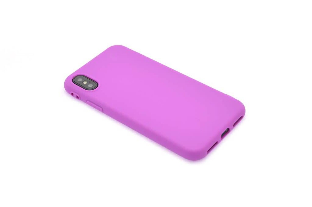 Silicone case for iPhone X - Purple (8719273271278)