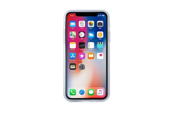 Silicone case for iPhone X - White (8719273273913)
