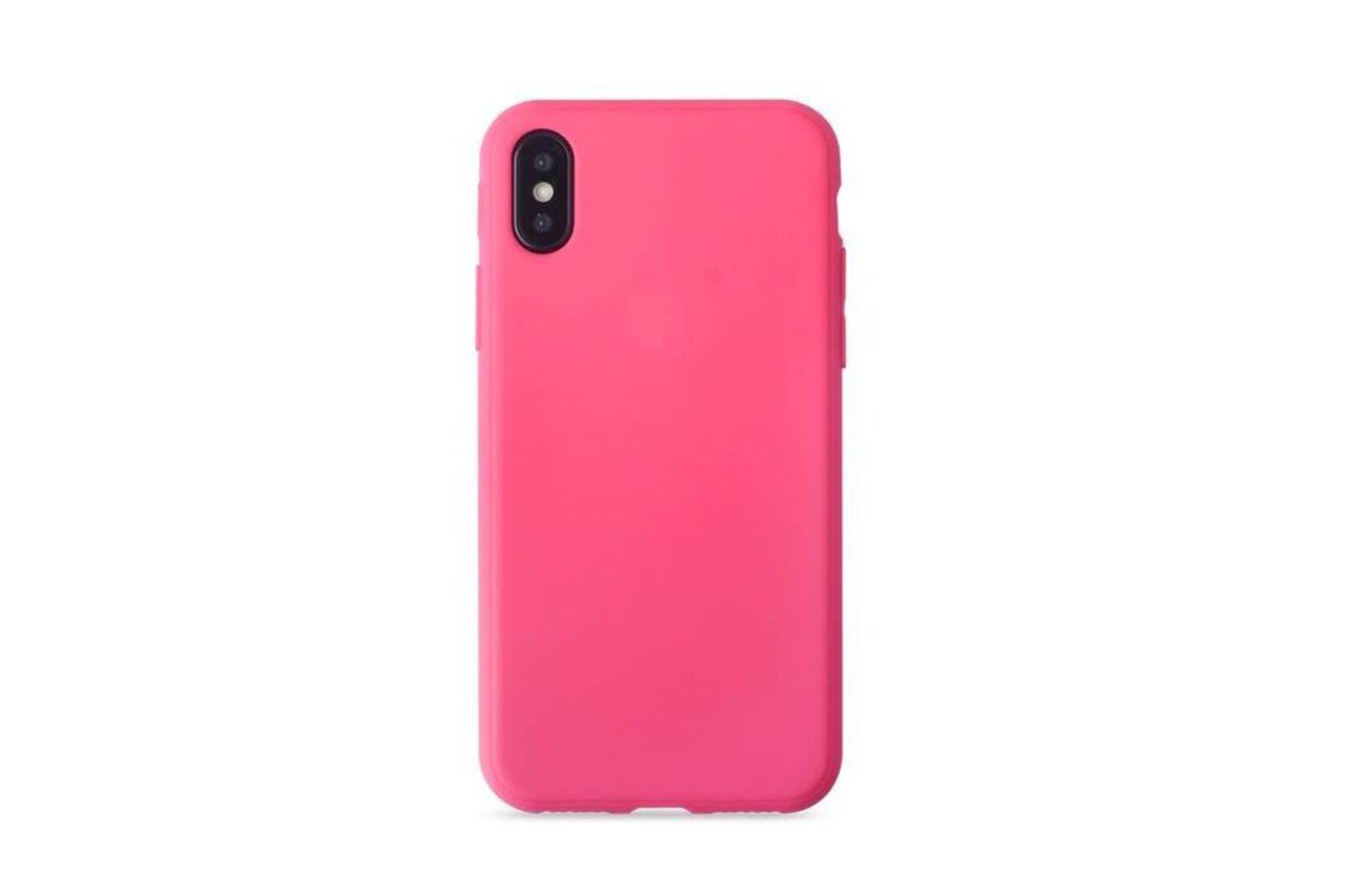 Silicone case for iPhone X - Hot Pink (8719273273937)