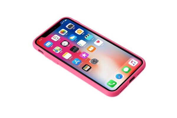 Silikonhülle für iPhone X - Hot Pink (8719273273937) Silikonhülle für iPhone X - Hot Pink (8719273273937)