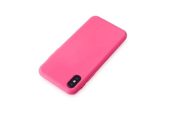 Silicone case for iPhone X - Hot Pink (8719273273937)