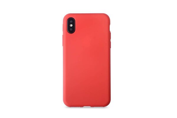 Silicone case for iPhone X - Red (8719273273944)
