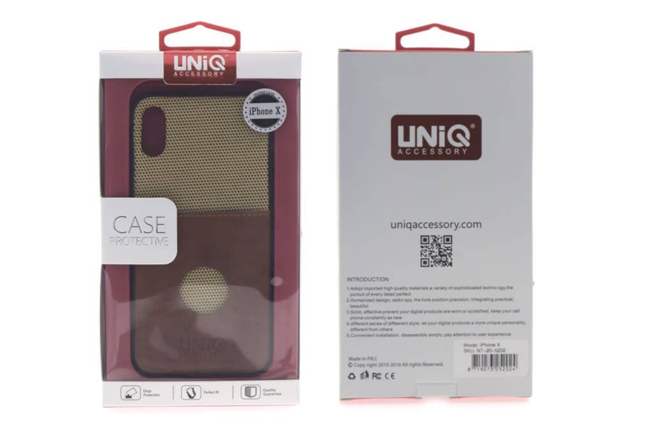 UNIQ Accessory Hartschalenetui fur Apple iPhone X - Hell Braun (8719273252024) UNIQ Accessory Hartschalenetui fur Apple iPhone X - Hell Braun (8719273252024)