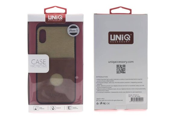 UNIQ Accessory Hard case for Apple iPhone X - L Brown (8719273252024) UNIQ Accessory Hard case for Apple iPhone X - L Brown (8719273252024)