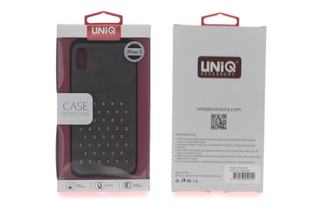 UNIQ Accessory Hartschalenetui fur Apple iPhone X - Grau (8719273252154) UNIQ Accessory Hartschalenetui fur Apple iPhone X - Grau (8719273252154)