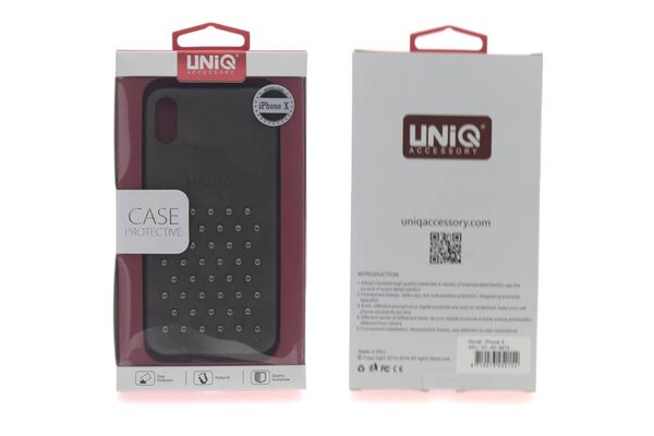 UNIQ Accessory Hartschalenetui fur Apple iPhone X - Grau (8719273252154) UNIQ Accessory Hartschalenetui fur Apple iPhone X - Grau (8719273252154)