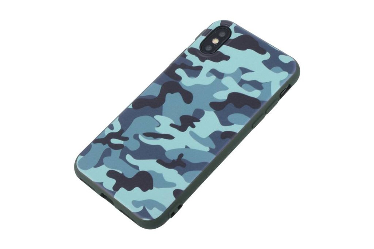 Silikonhülle für iPhone X - Camouflage (8719273276402)