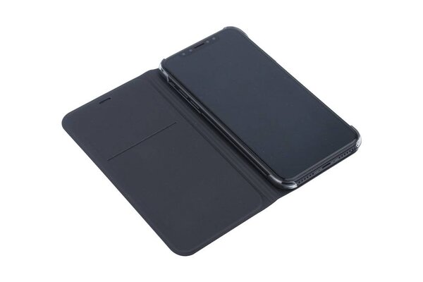 Zwart hoesje iPhone X-Xs - Book Case - Pasjeshouder - Magneetsluiting Zwart hoesje iPhone X-Xs - Book Case - Pasjeshouder - Magneetsluiting