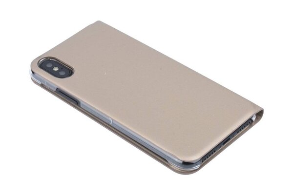 Apple iPhone X; iPhone Xs Titulaire de la carte Or Book type housse - Fermeture magnétique Apple iPhone X; iPhone Xs Titulaire de la carte Or Book type housse - Fermeture magnétique