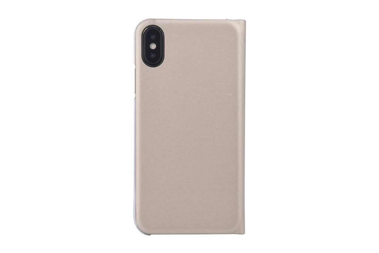 Apple iPhone X; iPhone Xs Titulaire de la carte Or Book type housse - Fermeture magnétique Apple iPhone X; iPhone Xs Titulaire de la carte Or Book type housse - Fermeture magnétique