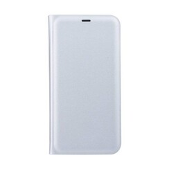 Apple iPhone X; iPhone Xs Kartenhalter Silber Book-Case hul -Magnetverschluss - Kunststof;TPU