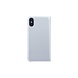 Zilver hoesje iPhone X-Xs - Book Case - Pasjeshouder - Magneetsluiting Zilver hoesje iPhone X-Xs - Book Case - Pasjeshouder - Magneetsluiting