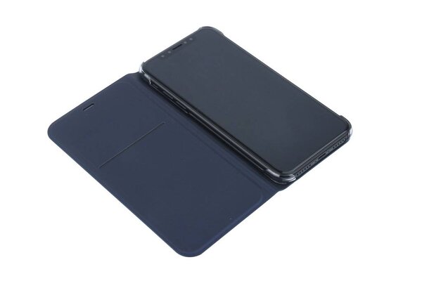 Blauw hoesje iPhone X-Xs - Book Case - Pasjeshouder - Magneetsluiting Blauw hoesje iPhone X-Xs - Book Case - Pasjeshouder - Magneetsluiting