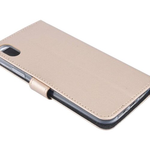Goud hoesje voor iPhone XR - Book Case - Pasjeshouder - Magneetsluiting