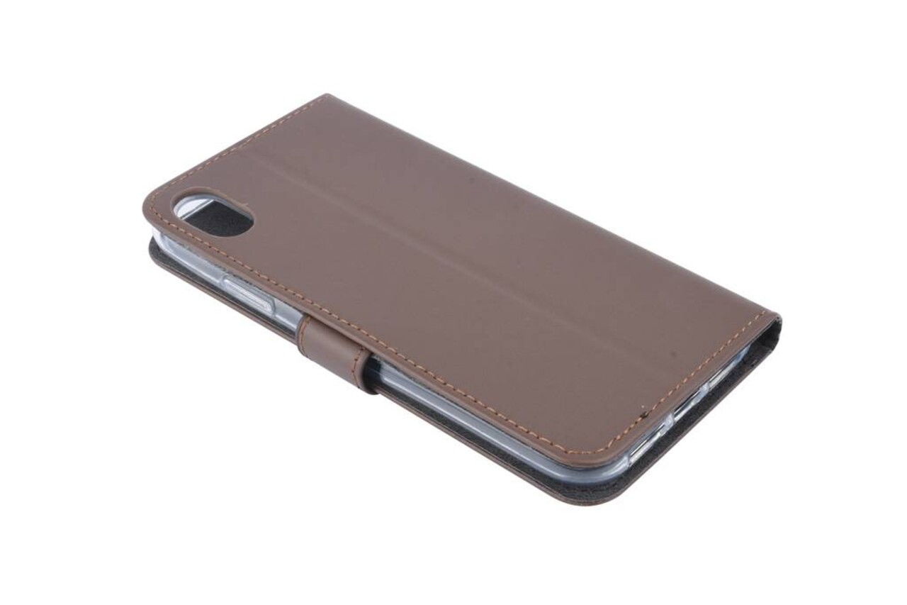 Apple iPhone XR Card holder Brown Book type case for iPhone XR Magnetic closure Apple iPhone XR Card holder Brown Book type case for iPhone XR Magnetic closure