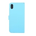 Blauw hoesje voor iPhone Xs Max - Book Case - Pasjeshouder - Magneetsluiting