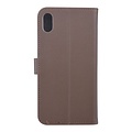Bruin hoesje voor iPhone Xs Max - Book Case - Pasjeshouder - Magneetsluiting