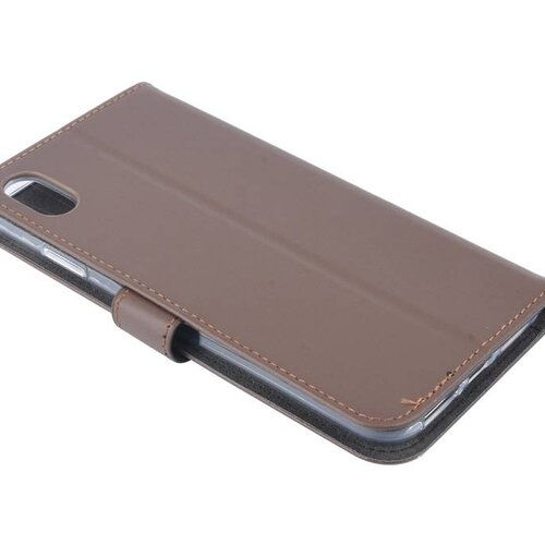 Bruin hoesje voor iPhone Xs Max - Book Case - Pasjeshouder - Magneetsluiting