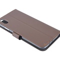 Bruin hoesje voor iPhone Xs Max - Book Case - Pasjeshouder - Magneetsluiting