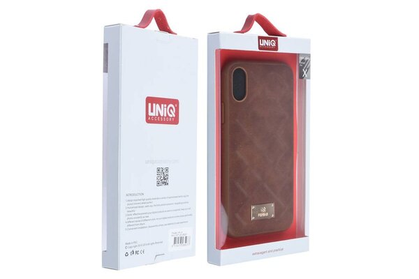 UNIQ Accessory Coque pour iPhone X - Marron (8719273285077) UNIQ Accessory Coque pour iPhone X - Marron (8719273285077)