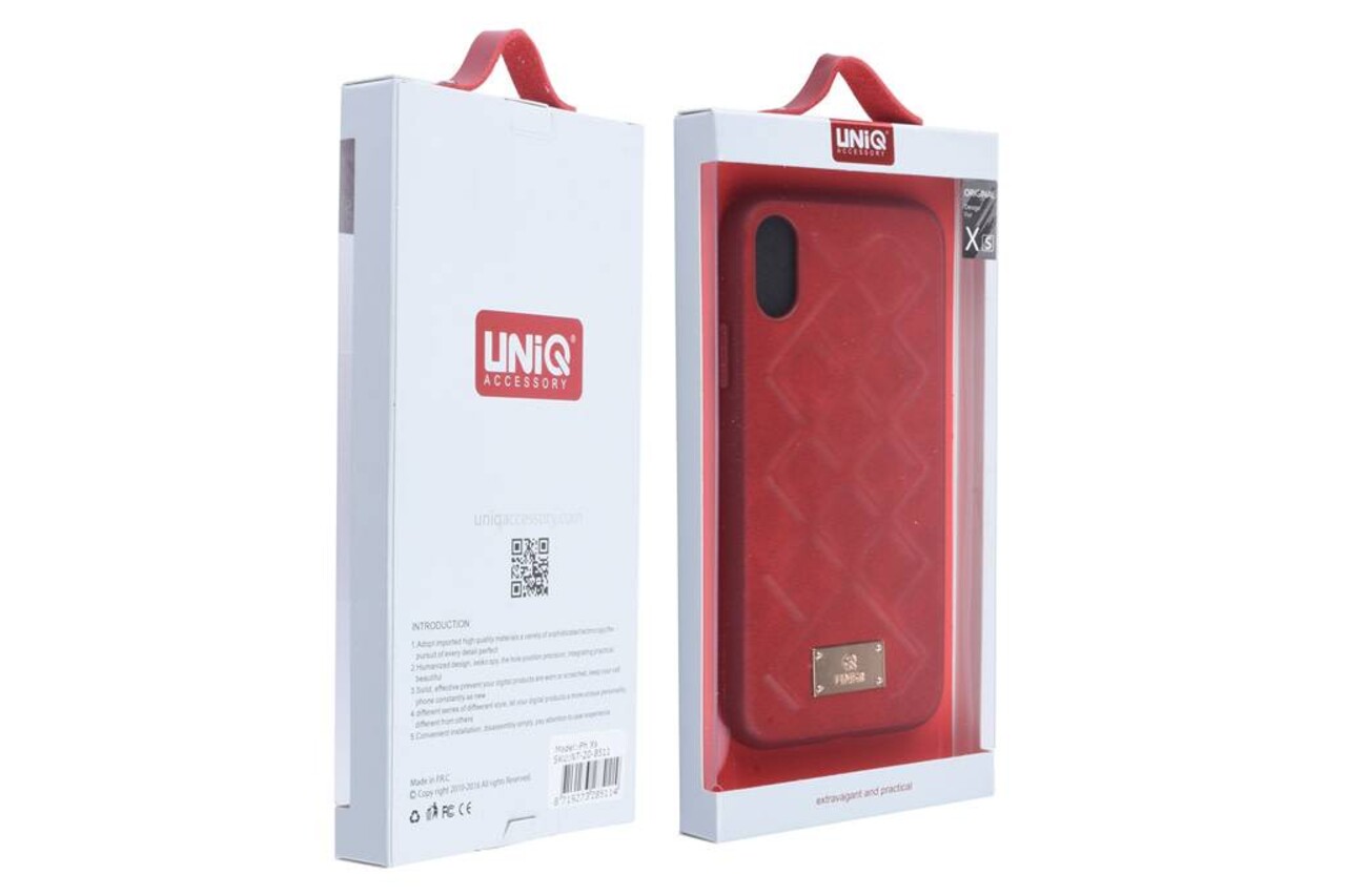 UNIQ Accessory Backcover für iPhone Xs - Rot (8719273285114) UNIQ Accessory Backcover für iPhone Xs - Rot (8719273285114)