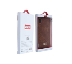 UNIQ Accessory UNIQ Accessory iPhone Xs Max Hard Case Back cover Kunstleer - Bruin UNIQ Accessory UNIQ Accessory iPhone Xs Max Hard Case Back cover Kunstleer - Bruin