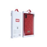 UNIQ Accessory UNIQ Accessory iPhone XR Back cover Kunstleer Hard Case - Rood UNIQ Accessory UNIQ Accessory iPhone XR Back cover Kunstleer Hard Case - Rood