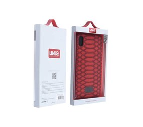 UNIQ Accessory UNIQ Accessory iPhone XR Kunstleer Hard Case Back cover - Roze UNIQ Accessory UNIQ Accessory iPhone XR Kunstleer Hard Case Back cover - Roze