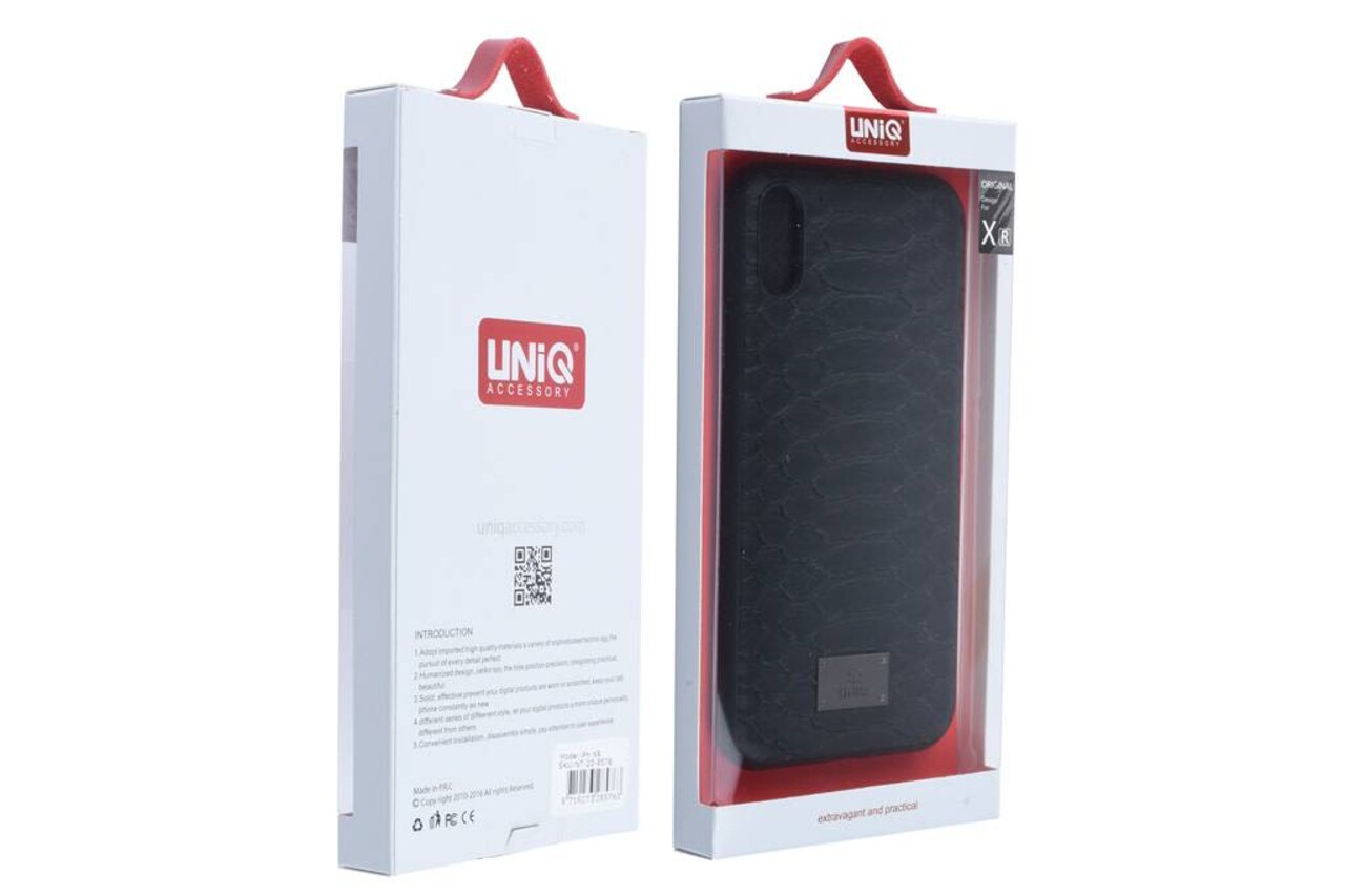 UNIQ Accessory Backcover for iPhone XR - Black (8719273285763) UNIQ Accessory Backcover for iPhone XR - Black (8719273285763)