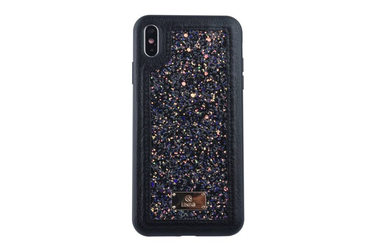 UNIQ Accessory UNIQ Accessory iPhone Xs Max Hard Case Backcover glitter - Zwart UNIQ Accessory UNIQ Accessory iPhone Xs Max Hard Case Backcover glitter - Zwart