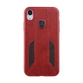UNIQ Accessory UNIQ Accessory iPhone XR Kunstleer Hard Case Back cover - Rood