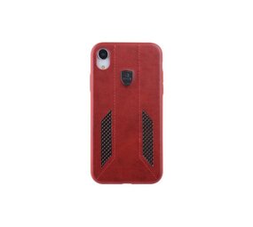UNIQ Accessory UNIQ Accessory iPhone XR Kunstleer Hard Case Back cover - Rood UNIQ Accessory UNIQ Accessory iPhone XR Kunstleer Hard Case Back cover - Rood