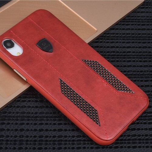UNIQ Accessory UNIQ Accessory iPhone XR Kunstleer Hard Case Back cover - Rood